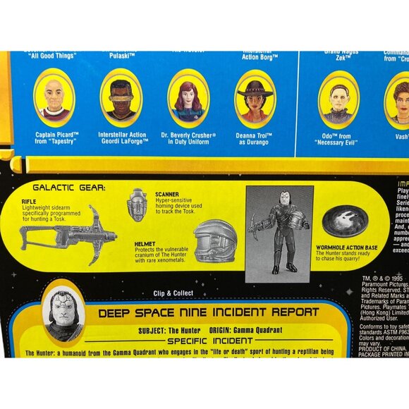 Star Trek Deep Space Nine Hunter Of The Tosk Action Figure With Space Cap - Picture 7 of 11